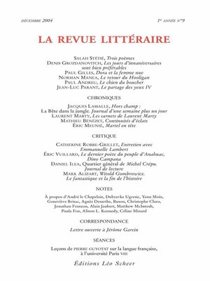 cover image of La Revue Littéraire N°9